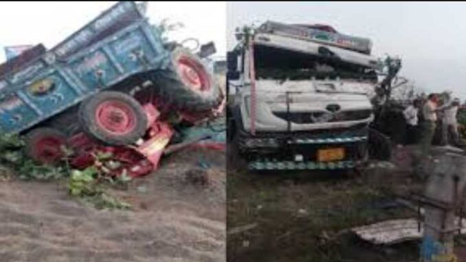 Vidisha: Truck collides with tractor-trolley, 6 farmers buried under trolley, two killed