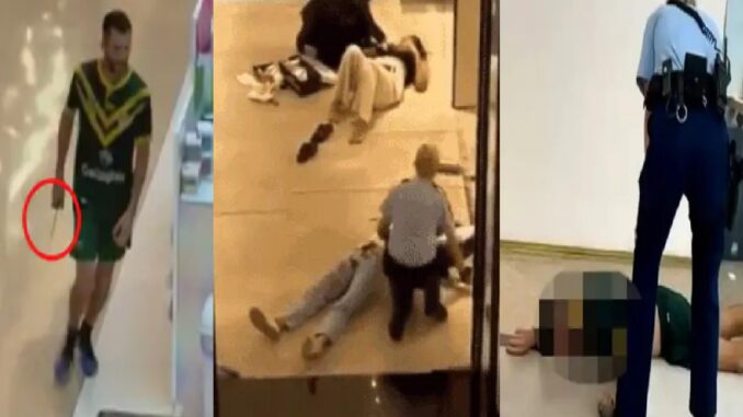 The terrorist entered the mall with a knife, left only dead bodies, started tattooing whoever he saw, police fired 3 bullets