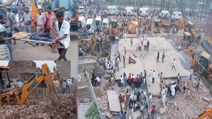 Horrific accident in Muzaffarnagar: Letter collapsed, 25 laborers buried, chaos created, force on the spot