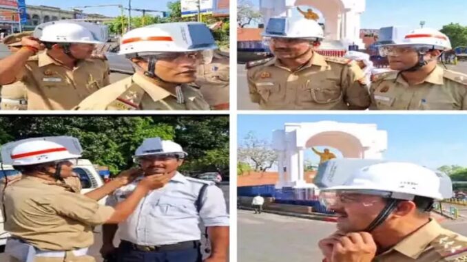 Have you ever seen a helmet with AC? UP traffic policemen will get great relief from the heat, know how