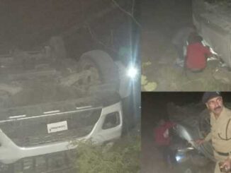 Vehicle of tourists going from Rohtak to visit Uttarakhand fell into a ditch, innocent died, 4 people serious