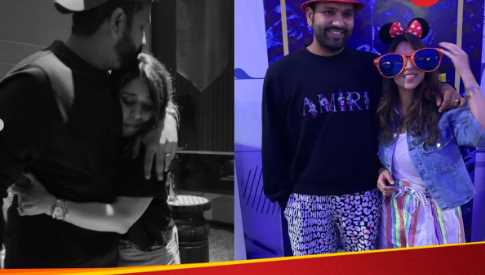 Rohit Sharma Birthday: Hugs his wife...cuts the cake, Rohit Sharma celebrated his 37th birthday like this; Surya was also seen with him