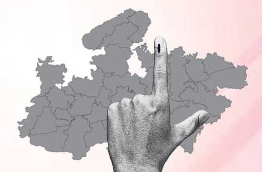 66.05 percent voting on nine seats in the third phase in Madhya Pradesh, Rajgarh is on top and Bhind is the least.