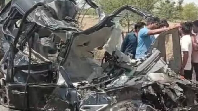 Chaos again due to fierce hailstorm in Rajasthan, collision between bus and Scorpio, 5 dead, bodies scattered