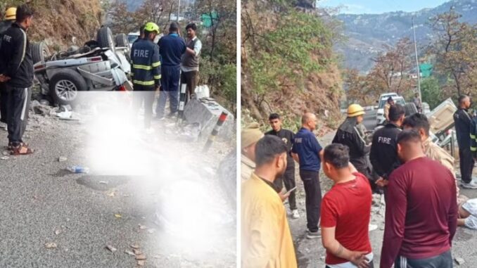 Major road accident in Mussoorie, Uttarakhand, SUV fell down the mountain, 5 people died