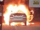 Car burst into flames midway in Chhattisgarh, father and son jumped to save their lives