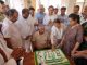 Lalu Yadav cut a 77 pound cake on his 77th birthday, celebrated his birthday with family and supporters
