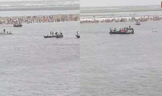 A boat capsized on the day of Ganga Dussehra in Bihar, 17 people drowned in the river, search for people continues