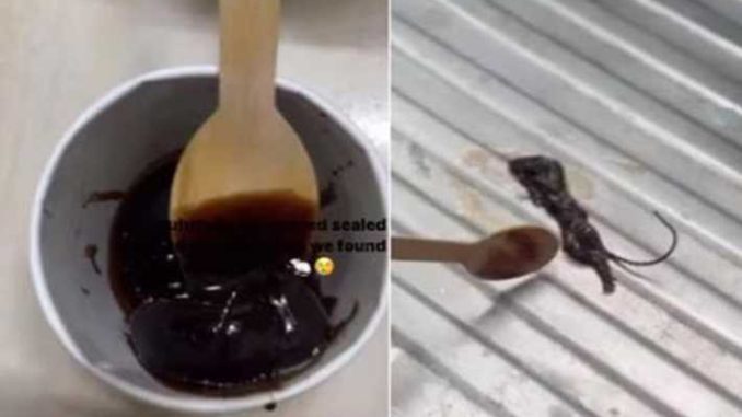 Woman ordered Hershey's chocolate syrup online, opened the lid and found a dead rat... many members fell ill