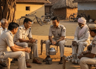 Why is Madhya Pradesh Police adopting villages? What is the reason and what will be the benefit to the common people