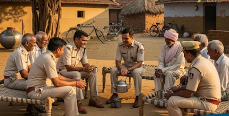 Why is Madhya Pradesh Police adopting villages? What is the reason and what will be the benefit to the common people