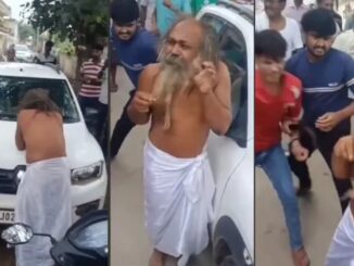 In Rajasthan, 'Sadhu's clothes were removed, he was beaten with a belt' - there was chaos