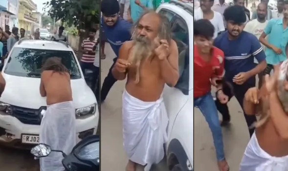 In Rajasthan, 'Sadhu's clothes were removed, he was beaten with a belt' - there was chaos