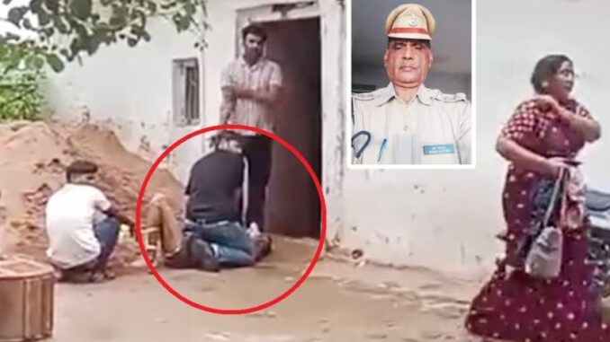 One son sat on the chest of the retired DSP, the other tied his hands and legs, the wife...