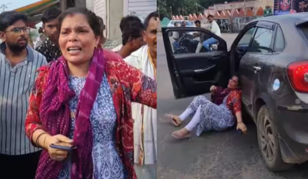 'Save me from my husband...', woman jumps out of car in Madhya Pradesh, creates ruckus on road