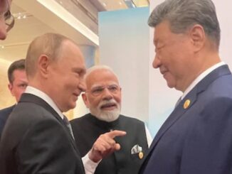 Putin clenched his fist, Jinping smiled and Modi laughed and said...