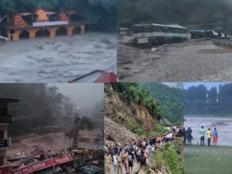 Dehradun-Himachal witnessed another devastation: Tapkeshwar temple submerged: several feet of debris, landslide in Mandi, buses washed away