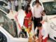 Crowds gathered to buy bikes for Rs 55,000 and cars for Rs 3.50 lakh.