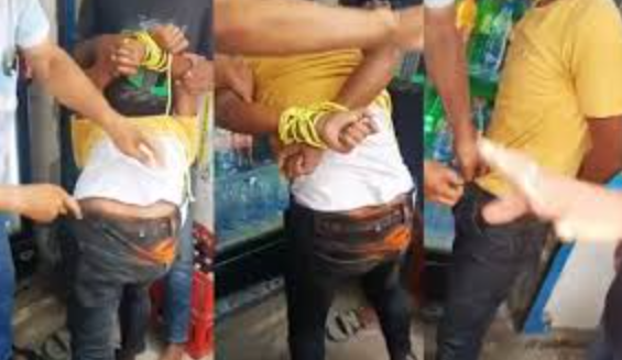 Brutality in Bihar: A young man was beaten up on charges of theft and then petrol was poured into his private parts