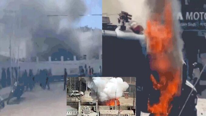 Massive violence in Ladakh: BJP office torched, vehicles set ablaze - learn the full story