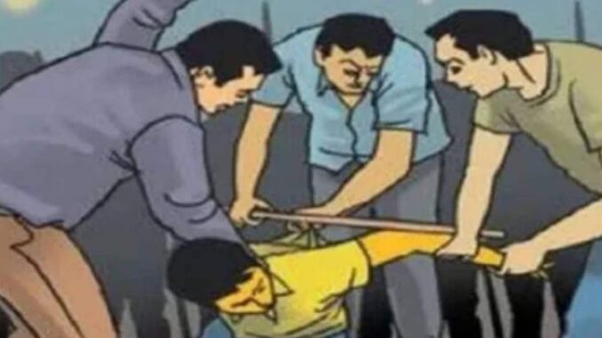 In UP, goons kidnapped a young man, beat him up and forced him to drink urine