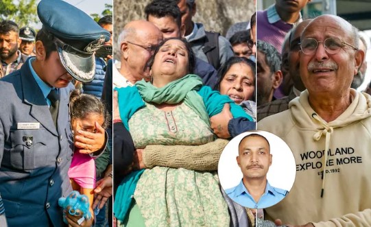 7-year-old daughter, elderly parents and pilot wife... Tejas crash martyr Namansh bids a final farewell