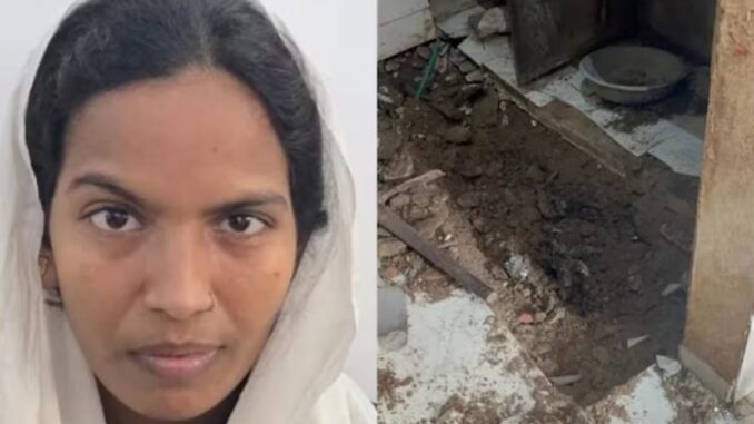 A husband who had been missing for a year was buried in the kitchen; the entire neighborhood was shocked by the wife's ordeal.