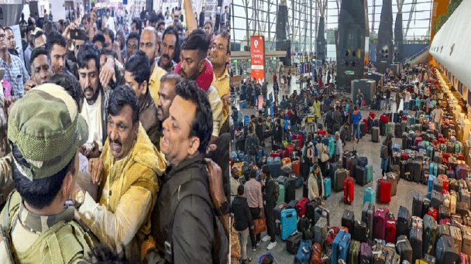 Over 1200 flights cancelled in 4 days, government on the back foot: Widespread clashes at airports.
