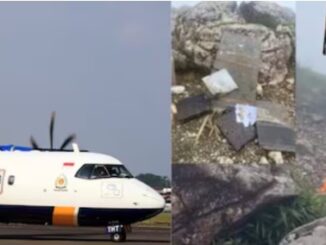 Terrifying: The entire plane disappeared in mid-air – causing panic and chaos.