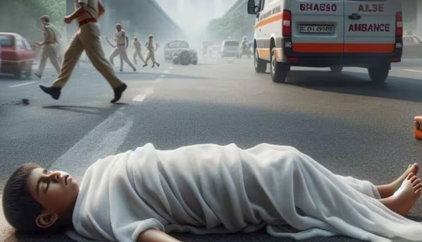 A 6-year-old girl was crushed to death by a tractor trolley loaded with illegal soil in Rajasthan.