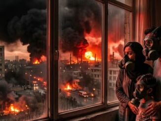 Tehran turns into a gas chamber, with the 'Black Death' raining from the sky after the Israeli attack.