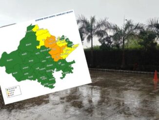 Double Alert for Rain, Hail, and Gusty Winds Across 13 Districts of Rajasthan; Heavy Downpour in Jaipur.
