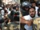 Police unleash heavy lathi-charge on lawyers in Lucknow; bulldozers deployed against illegal chambers.