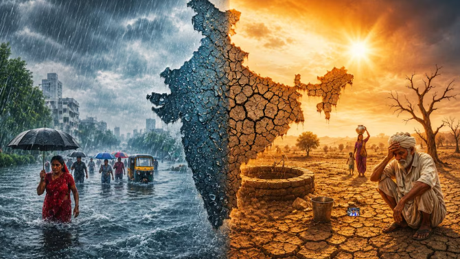 एक तरफ बारिश का रेड अलर्ट, दूसरी तरफ 44°C का टॉर्चर! जानिए आपके राज्य में कैसा रहेगा मौसम​