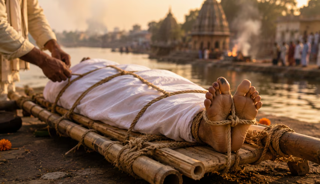 अंतिम संस्कार से पहले क्यों जरूरी है शव को बांधना, जानें इसके पीछे क्या है कारण? अंतिम संस्कार से पहले क्यों जरूरी है शव को बांधना, जानें इसके पीछे क्या है कारण?