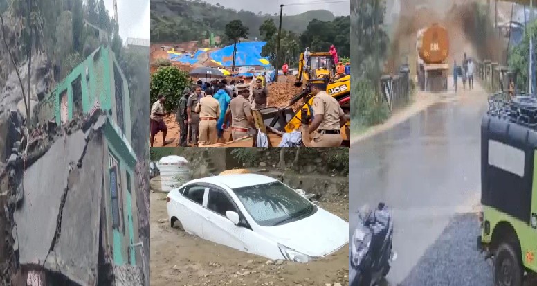 देश में तबाही ही तबाहीः कहीं भूस्खलन, कहीं फटे बादल, घर-दुकानें बर्बाद, क्रेन-जेसीबी बहे-कई दबे