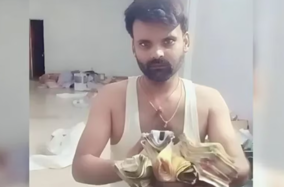 चढ़ावा चोरी के आरोपी अविनाश के भाई अमित शुक्ला की नोटों के साथ रील वायरल
